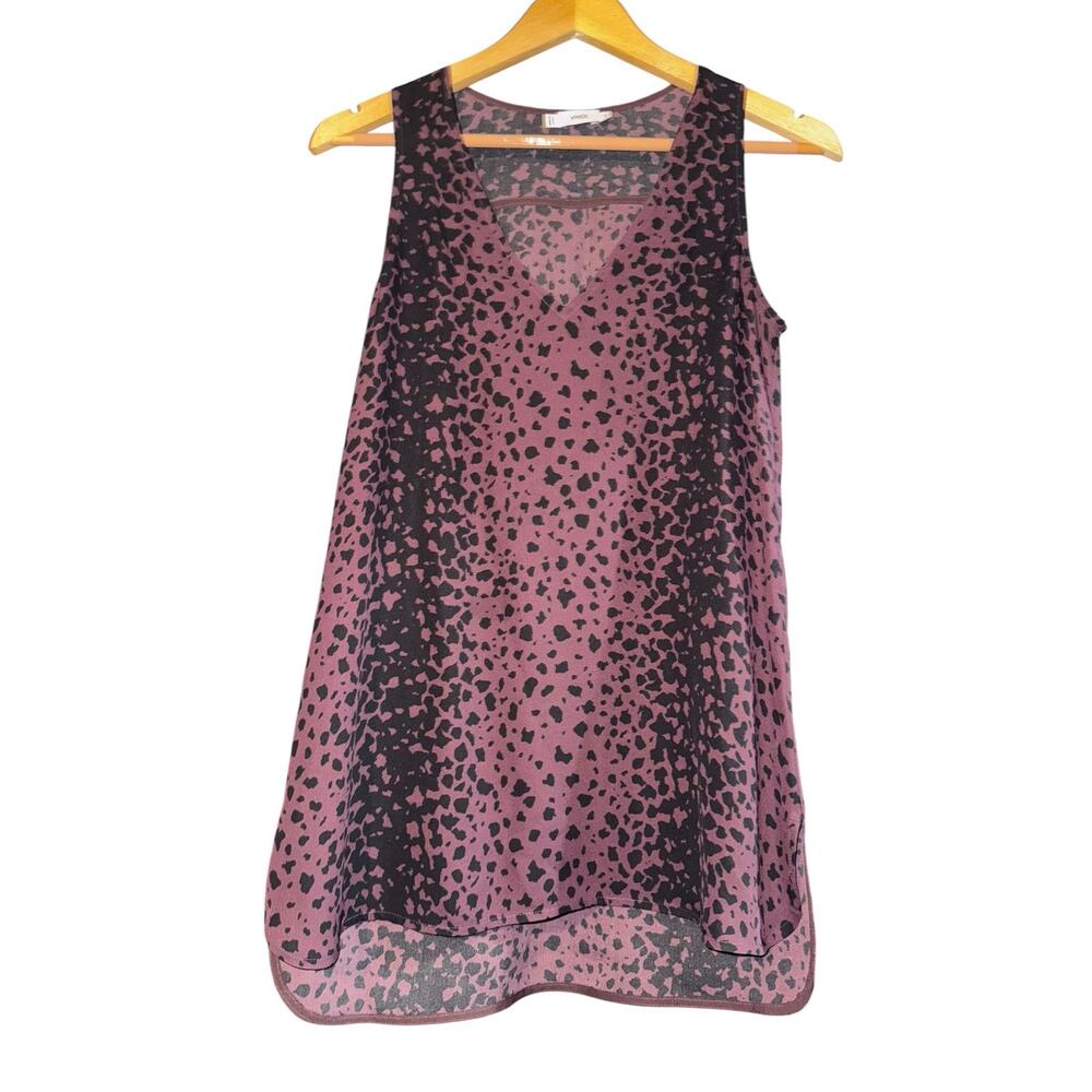 Vince 100% Silk Top Women's XS Purple Old Money Luxury Career Work Flowy Siren
